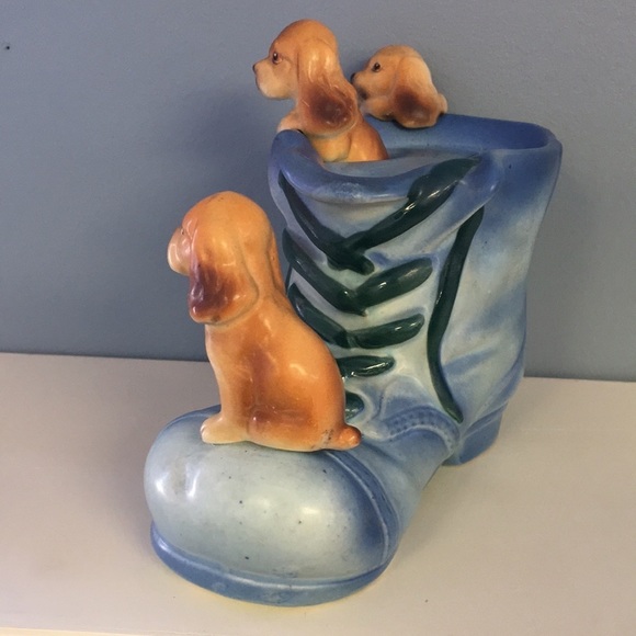 VINTAGE Lipper and Mann Basset Hounds Old Shoe Bank- BLUE - Picture 3 of 12